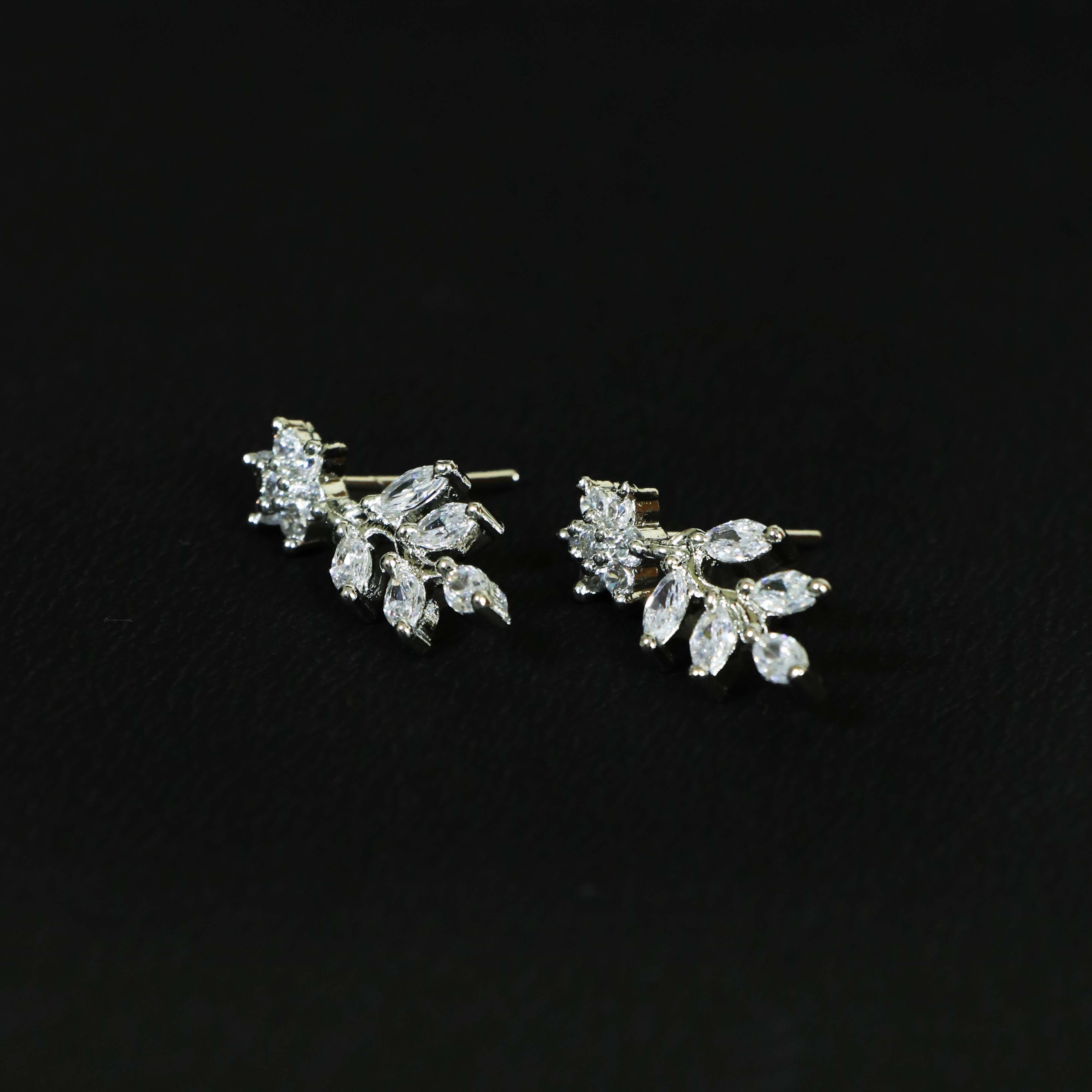 Delicate Floral Drop Earrings