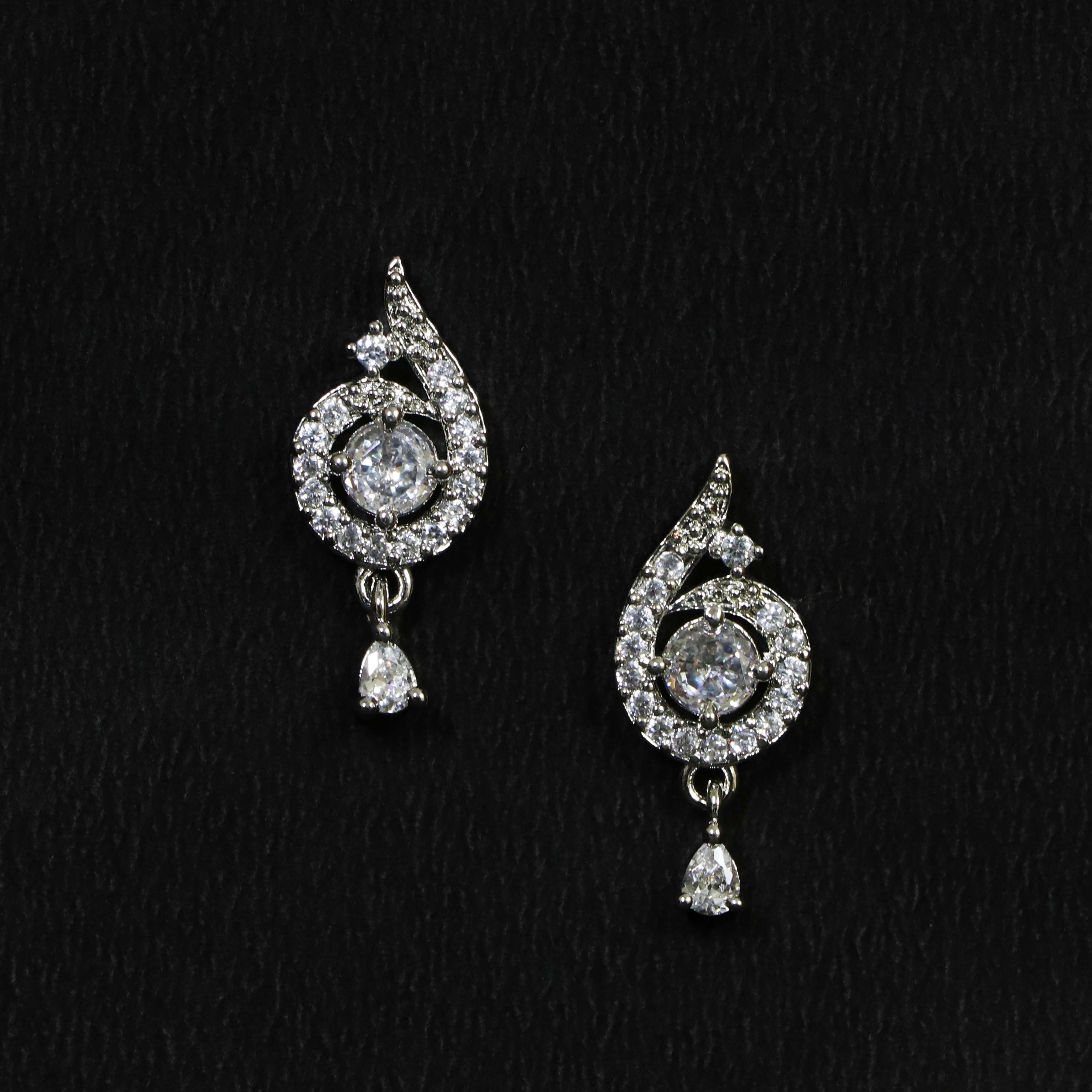 Swirling Elegance Drop Earrings