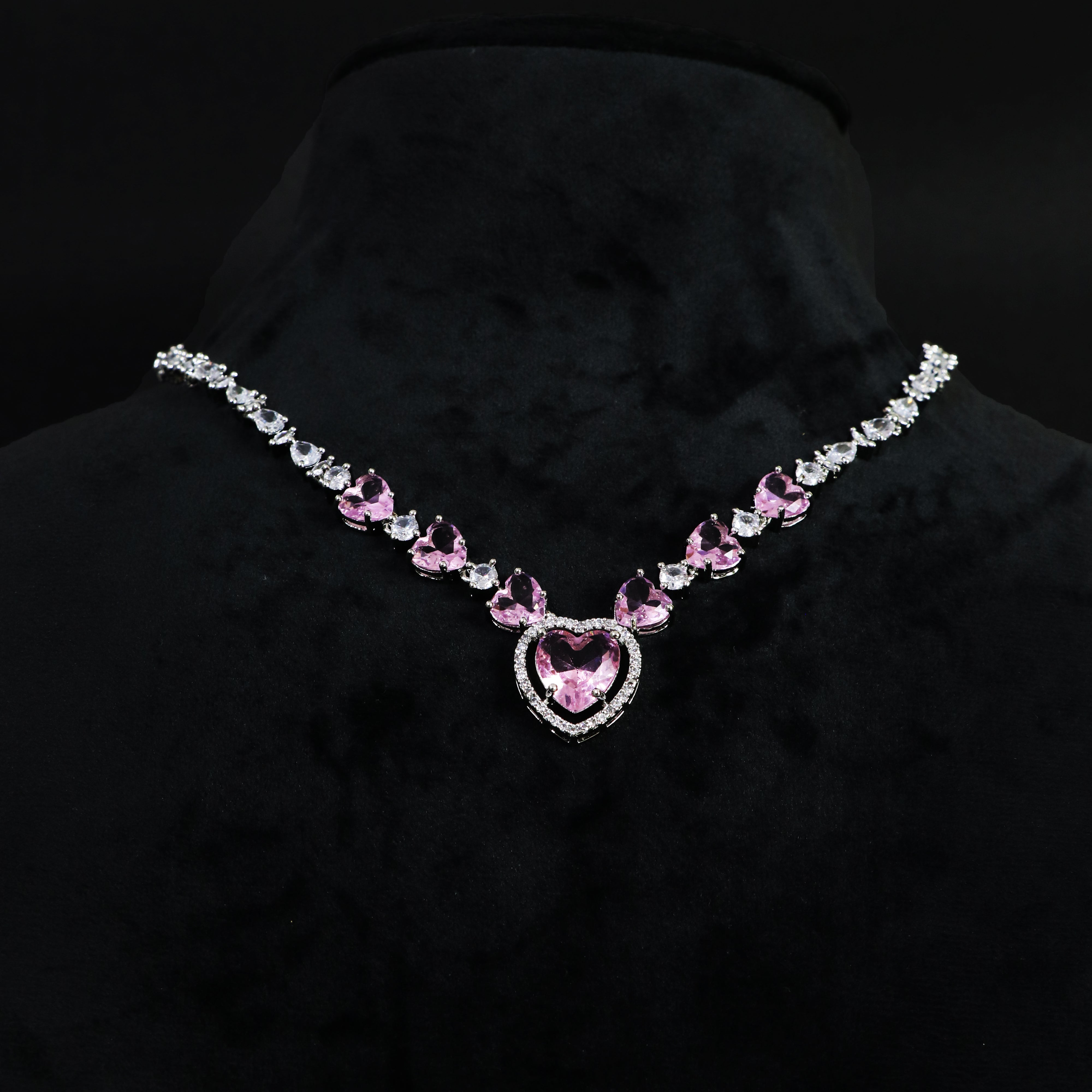 Heartfelt Love Necklace and Earrings Set