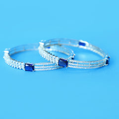 Royal Sapphire Glow Bangles Set