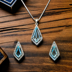 Celestial Blue Kite Pendant Set